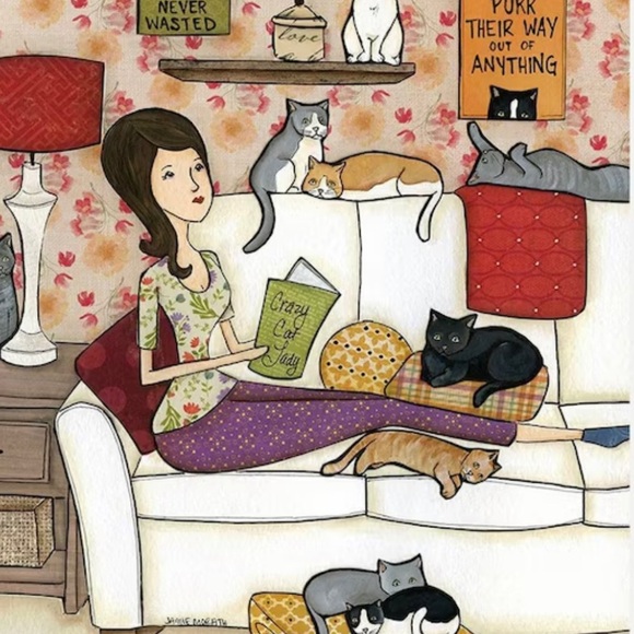 MEOW or‎ NEVER Kitty Cat Lover Adorable Wooden Door Hanger NEW! - Picture 9 of 11